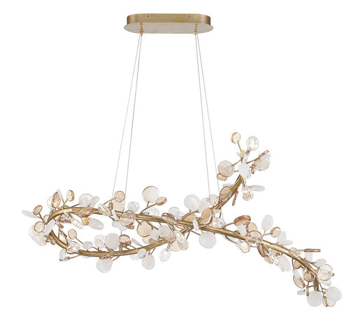 Pisa LED Chandelier Antique gold