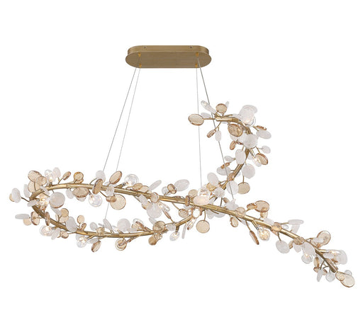 Pisa LED Chandelier Antique gold