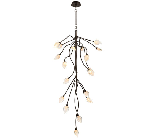 Modena LED Chandelier Black with gold accent