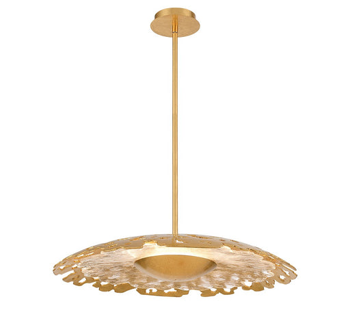 Lipari LED Chandelier Gold leaf