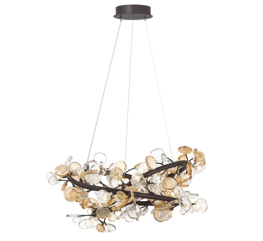 Lib & Co. - 12326-043 - LED Chandelier - Pisa - Black with gold accent
