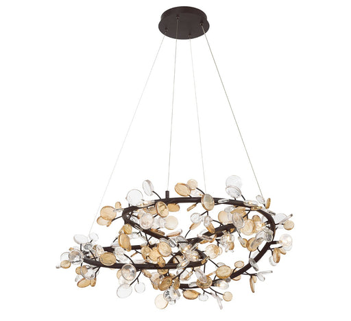 Lib & Co. - 12327-043 - LED Chandelier - Pisa - Black with gold accent
