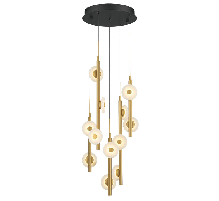 Lib & Co. - 12360-02 - LED Chandelier - Etna - Black