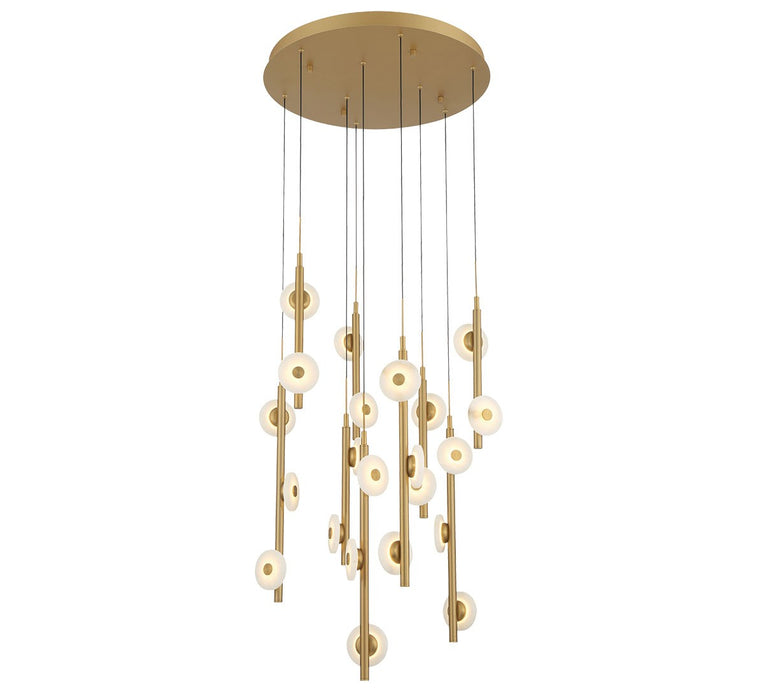 Lib & Co. - 12361-030 - LED Chandelier - Etna - Painted antique brass
