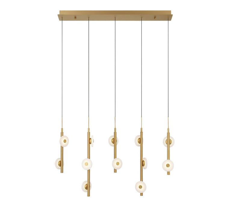Lib & Co. - 12364-030 - LED Chandelier - Etna - Painted antique brass