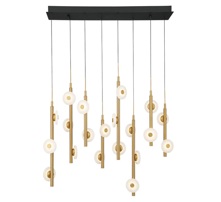 Lib & Co. - 12365-02 - LED Chandelier - Etna - Black