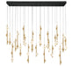 Lib & Co. - 12368-02 - LED Chandelier - Etna - Black