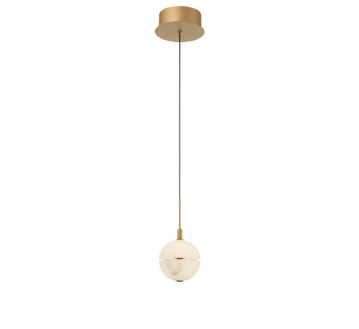 Corfu LED Pendant Painted antique brass
