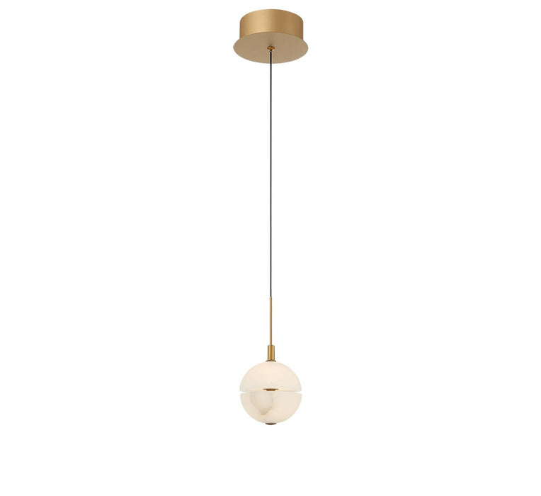 Lib & Co. - 12369-030 - LED Pendant - Corfu - Painted antique brass
