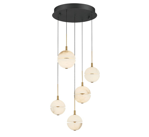 Lib & Co. - 12371-02 - LED Chandelier - Corfu - Black