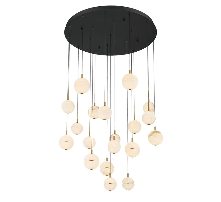 Lib & Co. - 12373-02 - LED Chandelier - Corfu - Black