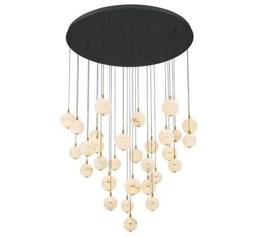 Corfu LED Chandelier Black