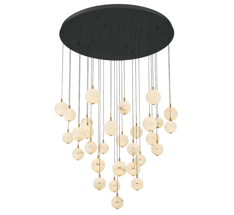 Lib & Co. - 12374-02 - LED Chandelier - Corfu - Black