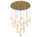 Lib & Co. - 12374-030 - LED Chandelier - Corfu - Painted antique brass