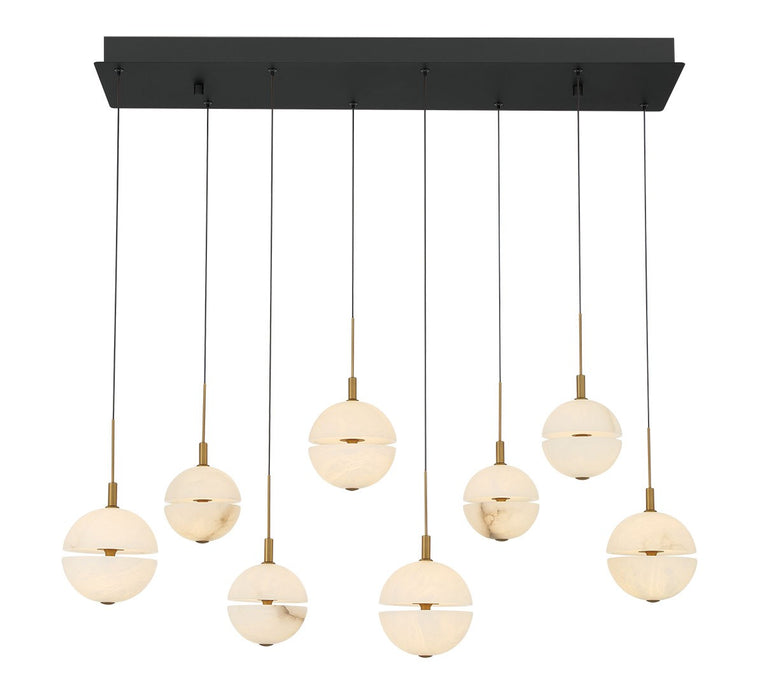 Lib & Co. - 12376-02 - LED Chandelier - Corfu - Black