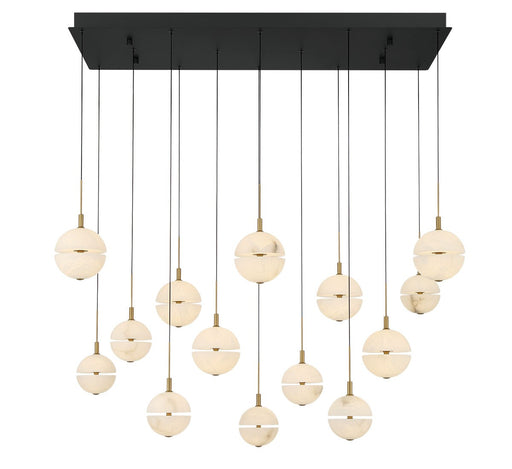 Corfu LED Chandelier Black