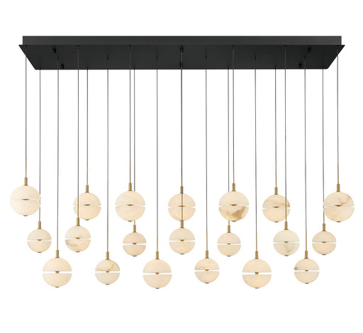 Corfu LED Chandelier Black