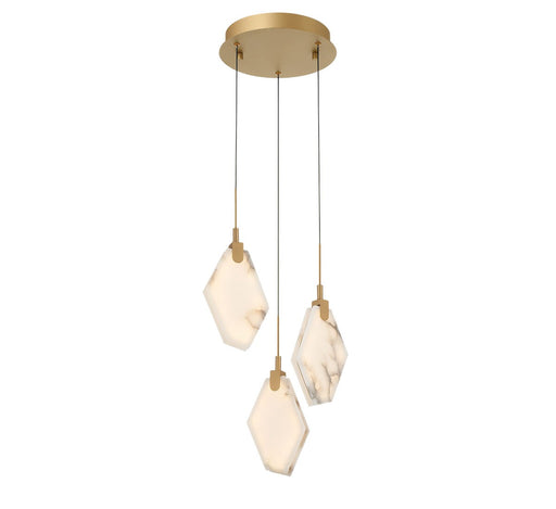 Kosmos LED Pendant Painted antique brass
