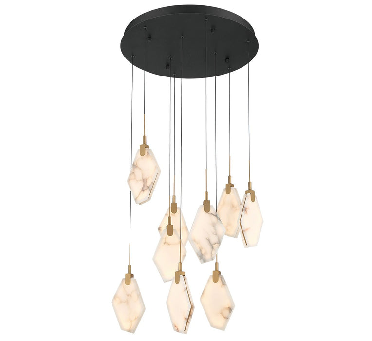 Lib & Co. - 12383-02 - LED Chandelier - Kosmos - Black