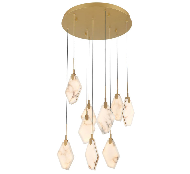 Lib & Co. - 12383-030 - LED Chandelier - Kosmos - Painted antique brass