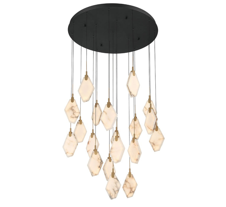 Lib & Co. - 12384-02 - LED Chandelier - Kosmos - Black