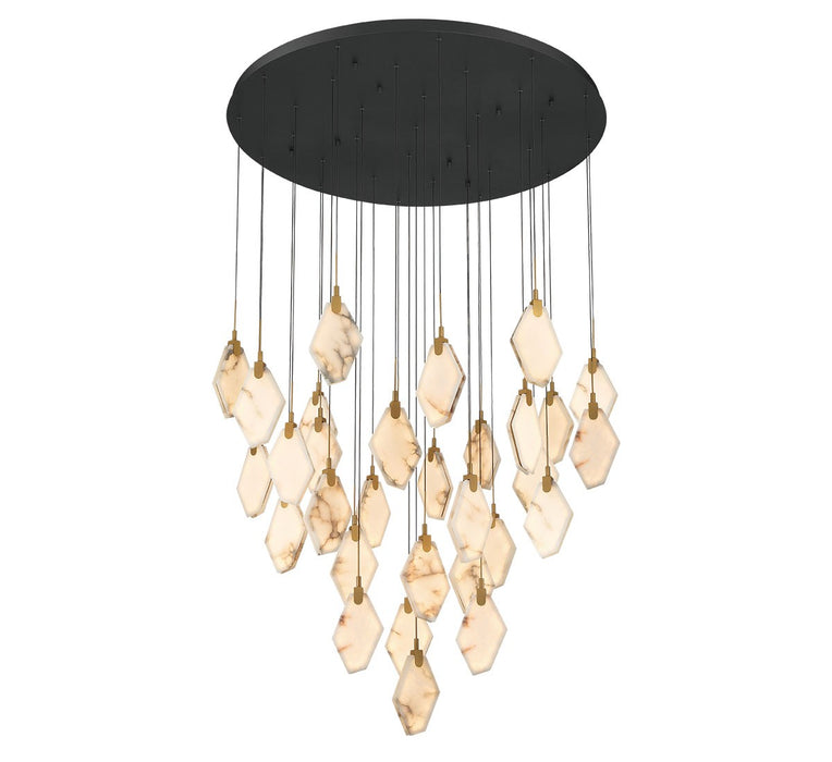 Lib & Co. - 12385-02 - LED Chandelier - Kosmos - Black