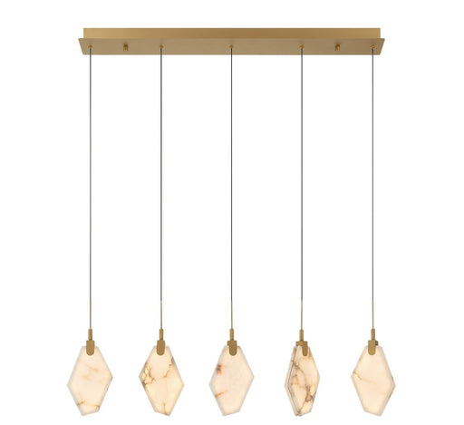 Kosmos LED Chandelier Painted antique brass