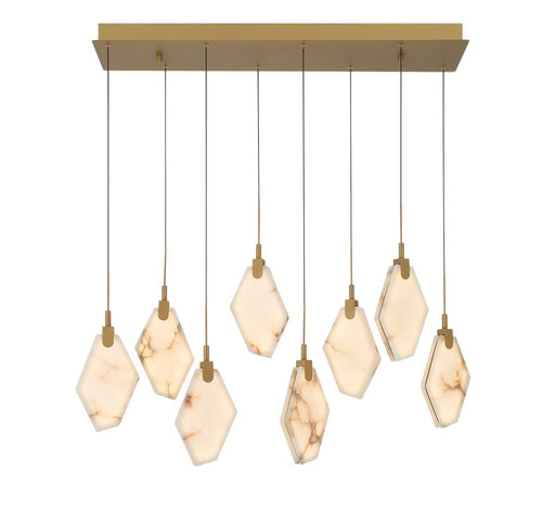 Kosmos LED Chandelier Painted antique brass