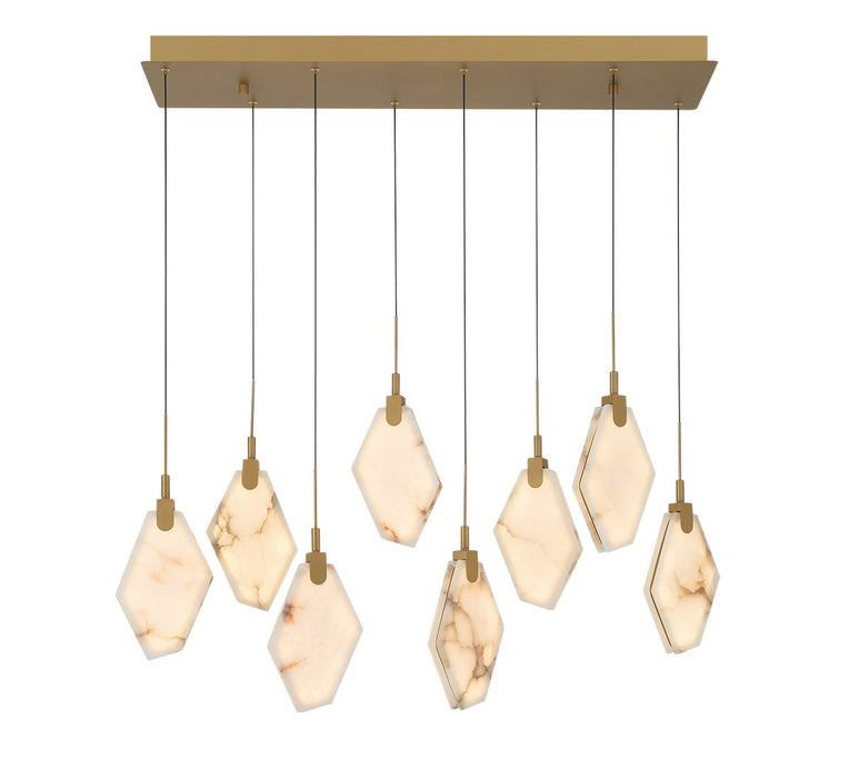 Lib & Co. - 12387-030 - LED Chandelier - Kosmos - Painted antique brass