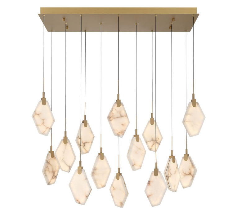 Lib & Co. - 12388-030 - LED Chandelier - Kosmos - Painted antique brass