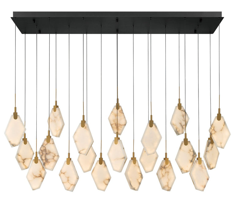 Lib & Co. - 12389-02 - LED Chandelier - Kosmos - Black