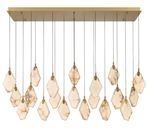 Kosmos LED Chandelier Painted antique brass