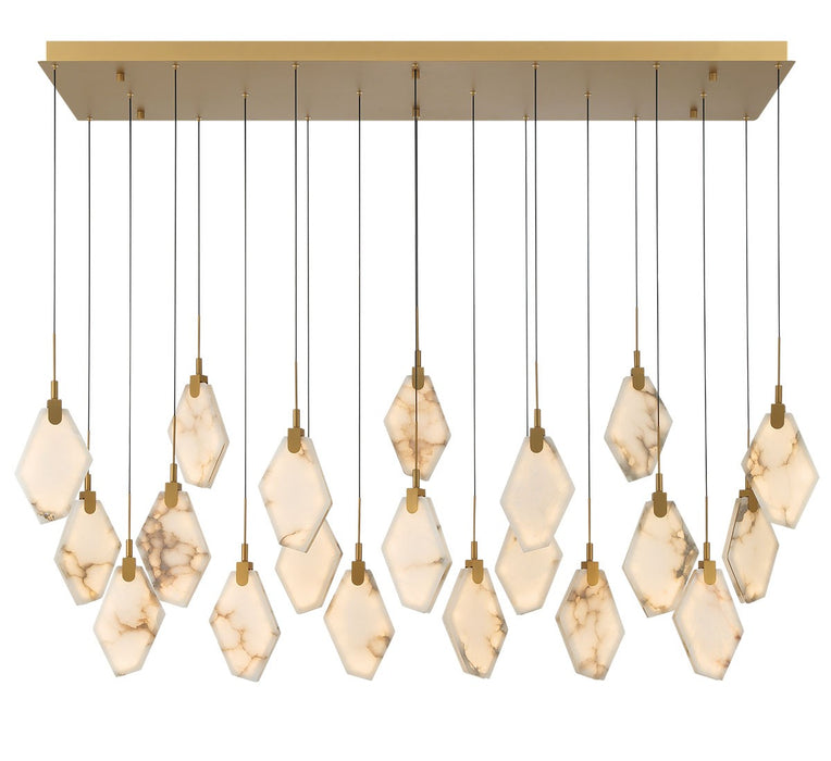 Lib & Co. - 12389-030 - LED Chandelier - Kosmos - Painted antique brass