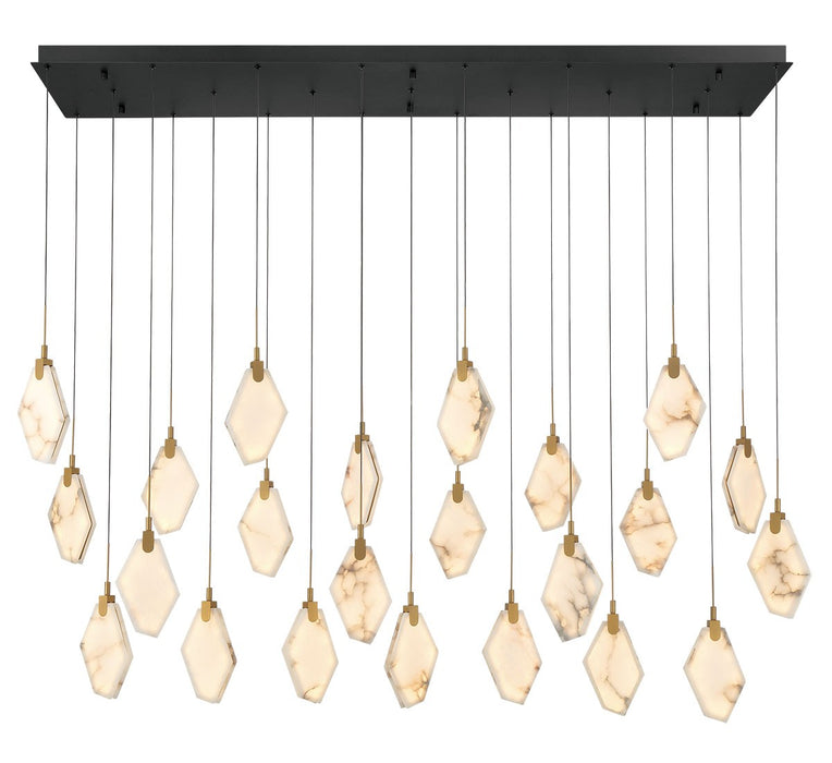 Lib & Co. - 12390-02 - LED Chandelier - Kosmos - Black