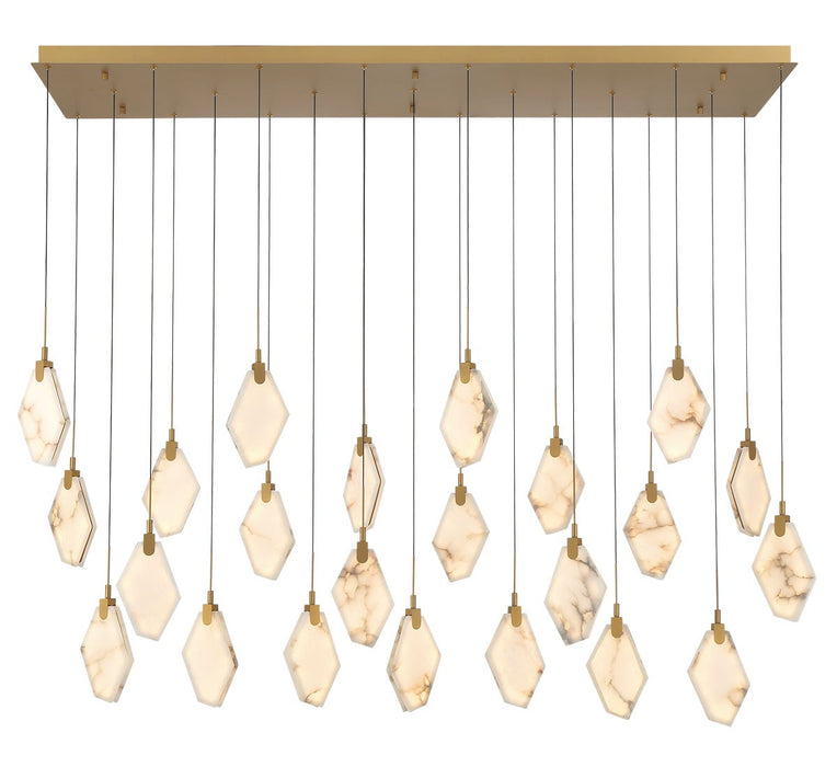 Lib & Co. - 12390-030 - LED Chandelier - Kosmos - Painted antique brass