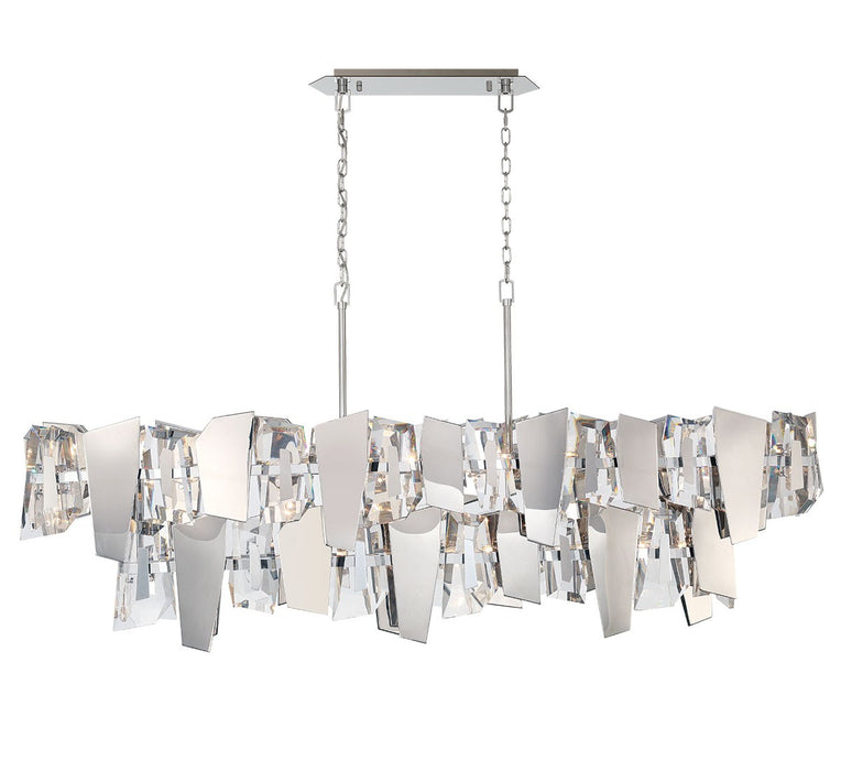 Lib & Co. - 12404-01 - 14 Light Linear Chandelier - Castellana - Chrome