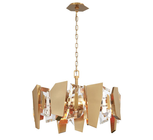 Lib & Co. - 12405-037 - Four Light Convertible Ceiling Mount/Pendant - Castellana - Brushed brass