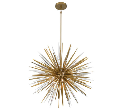 Lib & Co. - 12430-05 - Seven Light Chandelier - Pragma - Soft brass