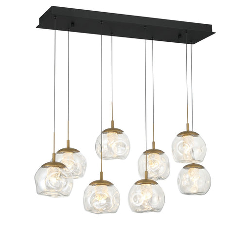 Camerino LED Chandelier Matte black