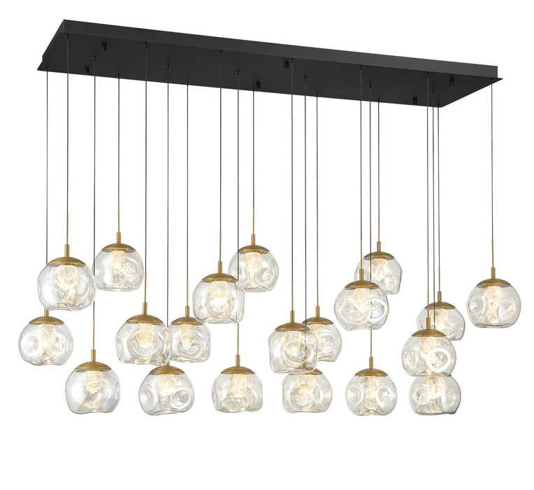 Lib & Co. - 12447-02 - LED Chandelier - Camerino - Matte black