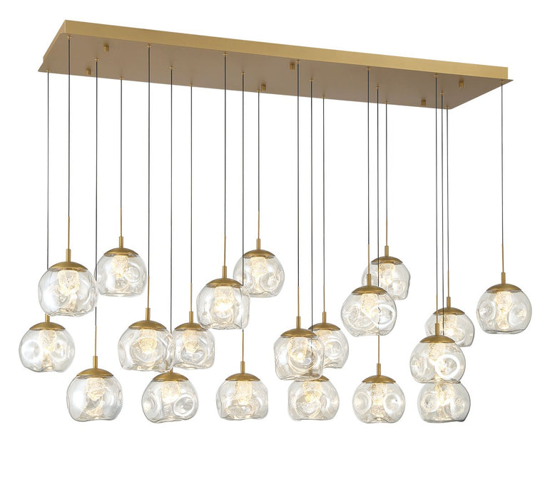 Lib & Co. - 12447-030 - LED Chandelier - Camerino - Painted antique brass