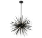 Lib & Co. - 12430-06 - Seven Light Chandelier - Pragma - Metallic black