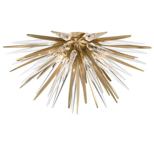 Pragma Three Light Ceiling Mount Soft brass