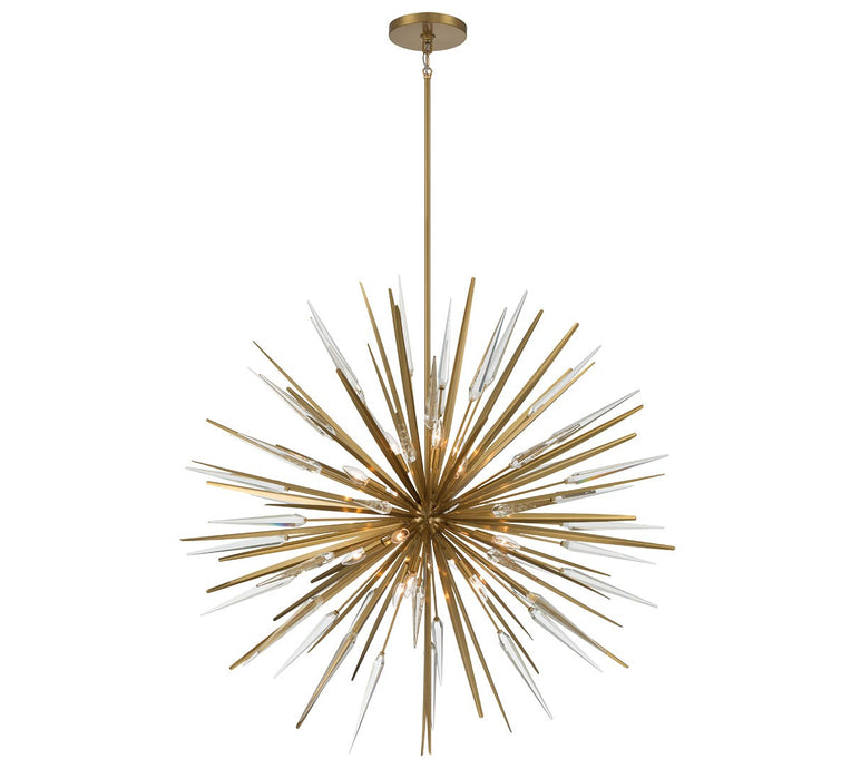 Lib & Co. - 12432-05 - 14 Light Chandelier - Pragma - Soft brass