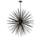 Lib & Co. - 12433-06 - 18 Light Chandelier - Pragma - Metallic black