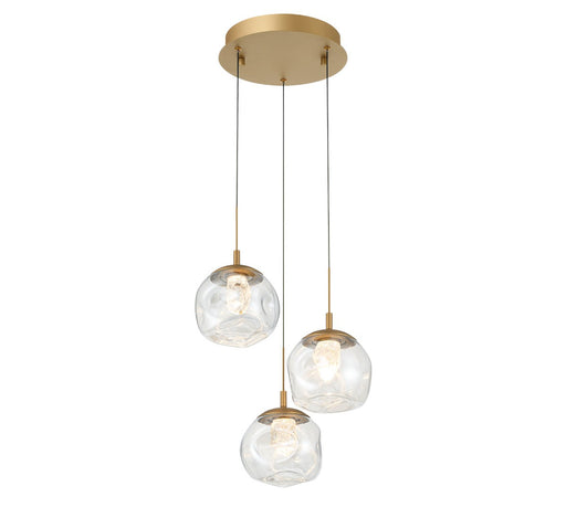 Camerino LED Pendant Painted antique brass