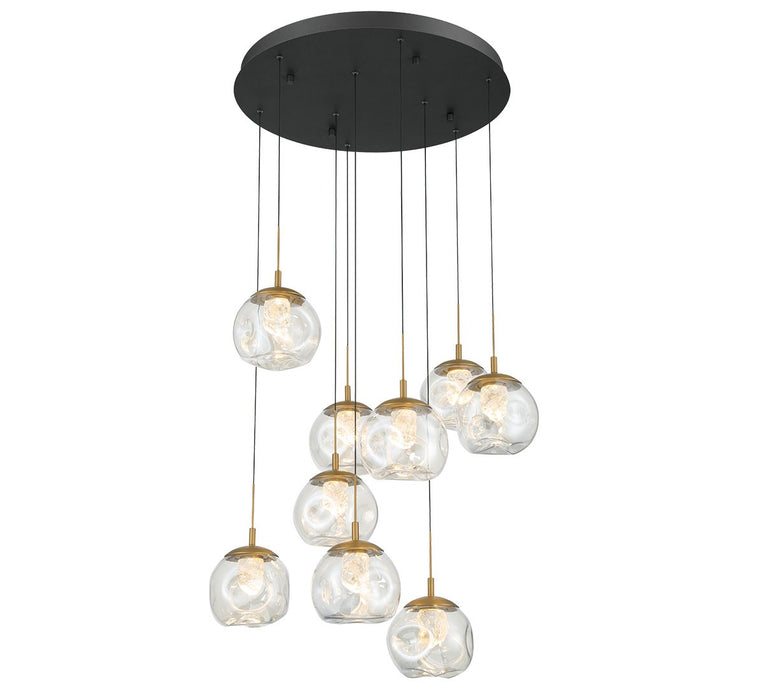Lib & Co. - 12441-02 - LED Chandelier - Camerino - Matte black