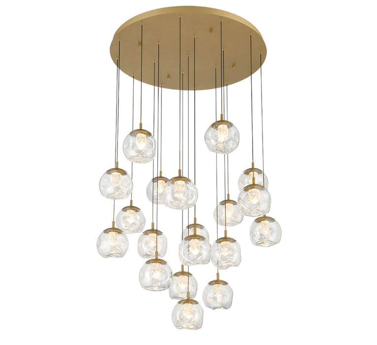 Lib & Co. - 12442-030 - LED Chandelier - Camerino - Painted antique brass