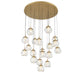 Lib & Co. - 12442-030 - LED Chandelier - Camerino - Painted antique brass