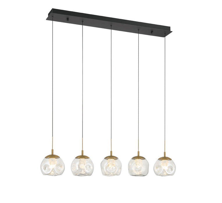 Lib & Co. - 12444-02 - LED Chandelier - Camerino - Matte black